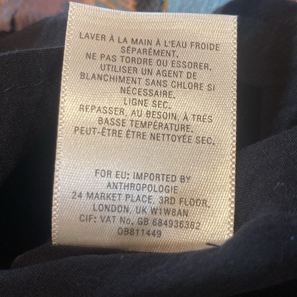 Anthropologie Maeve Botanica Tie Waist Hankerchief Hem Floral Faux Wrap Dress 0 - Picture 7 of 12